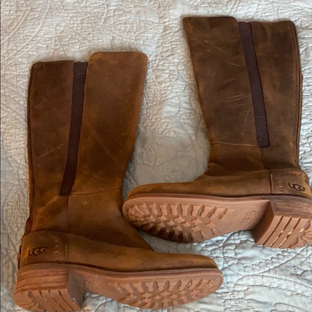 UGG Distressed Leather Boots